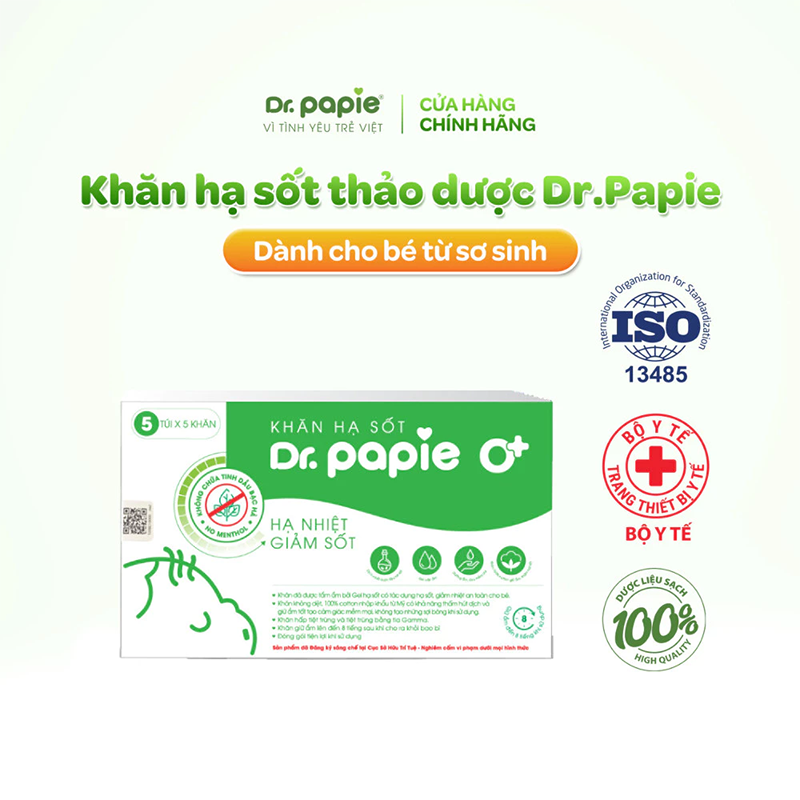 Công ty CP Dược phẩm STARMED chính thức nhập cuộc cùng các “ông lớn” trong ngành mẹ bé 4 Khăn hạ sốt Dr.Papie 0+