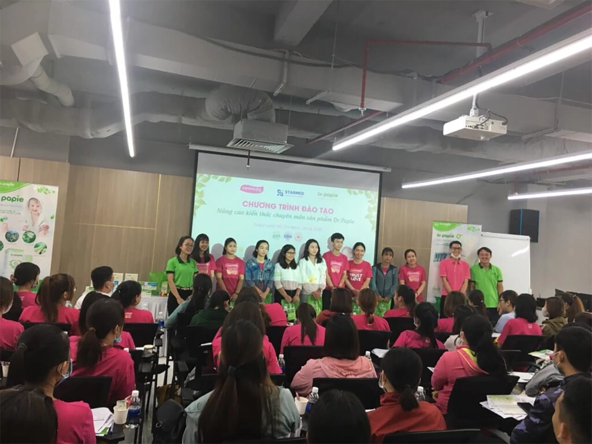 Dr.Papie product knowledge training program at Concung 2 Chương trình đào tạo kiến thức sản phẩm Dr.Papie tại Concung