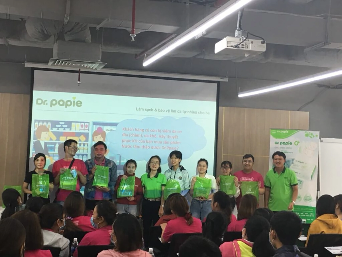 Dr.Papie product knowledge training program at Concung 3 Chương trình đào tạo kiến thức sản phẩm Dr.Papie tại Concung