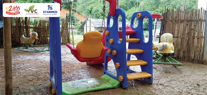 More than 2 million Golden Pigs from MoMo wallet and STARMED build more classrooms at Na Niec school 2 Hơn 2 triệu Heo Vàng từ ví MoMo cùng STARMED xây thêm lớp học tại điểm trường Nà Niệc