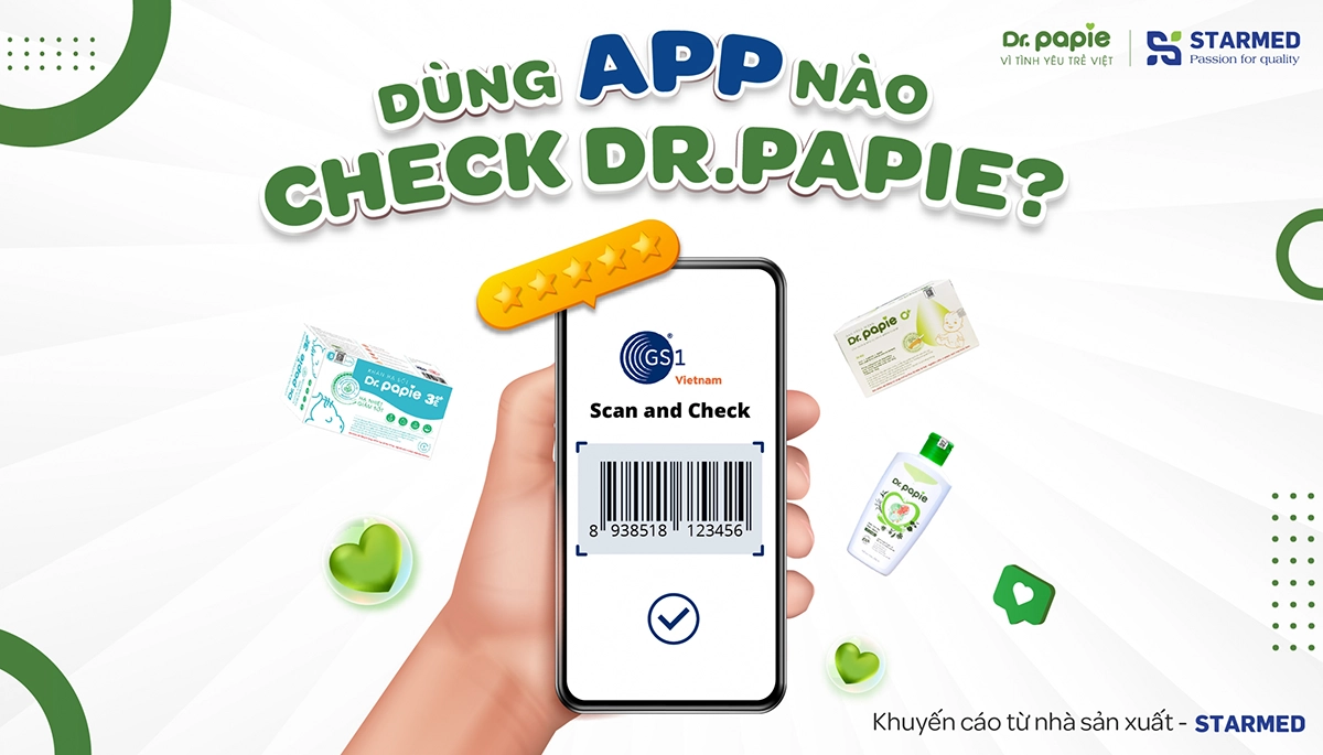 Hướng dẫn quét mã vạch Dr.Papie đúng cách [Khuyến cáo từ nhà sản xuất]