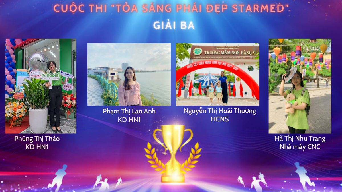 Trao giải cuộc thi ảnh “Tỏa sáng phái đẹp Starmed”