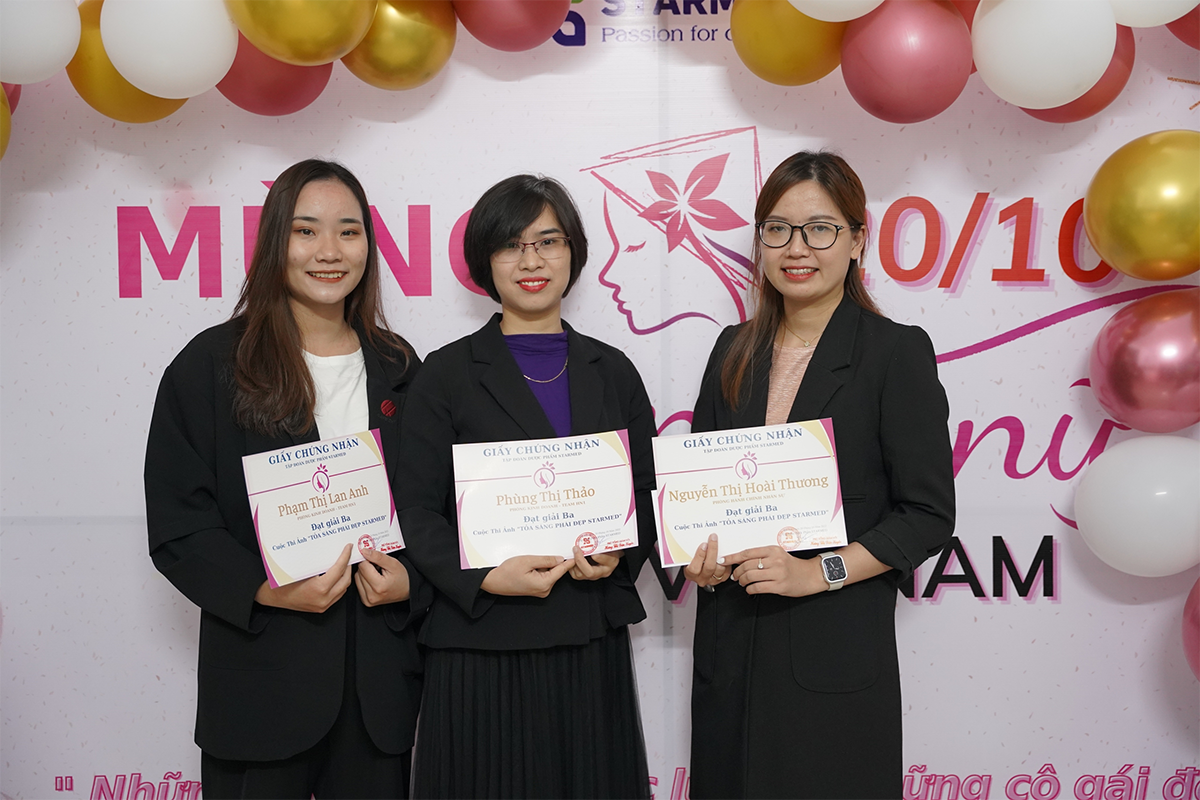 Trao giải cuộc thi ảnh “Tỏa sáng phái đẹp Starmed”