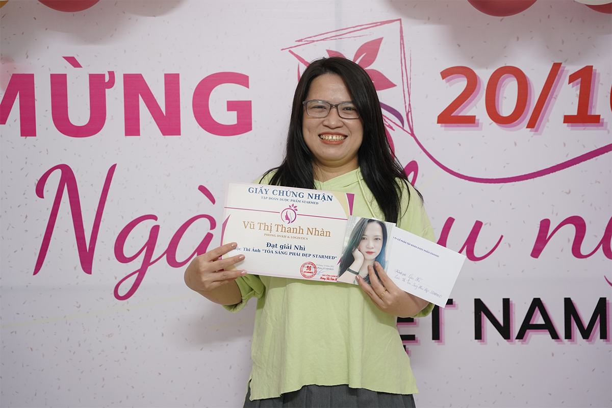 Trao giải cuộc thi ảnh “Tỏa sáng phái đẹp Starmed”