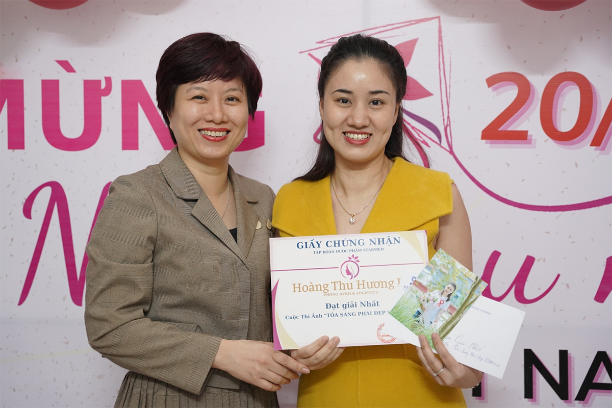 Trao giải cuộc thi ảnh “Tỏa sáng phái đẹp Starmed”