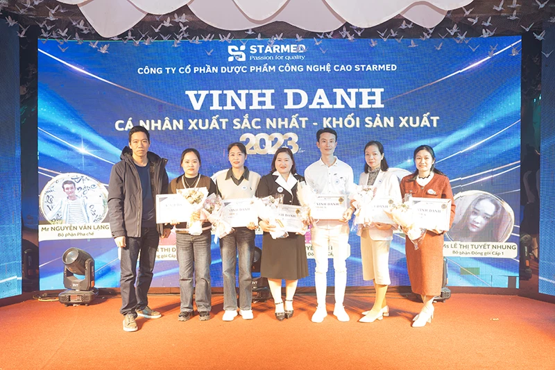 YEAR END PARTY 2023 – CÔNG TY CỔ PHẦN DƯỢC PHẨM CÔNG NGHỆ CAO STARMED 10 Tat nien 2023 10