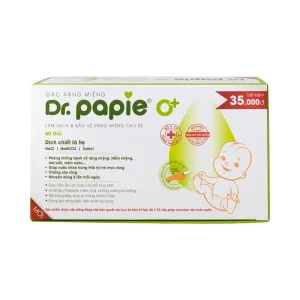 Gạc răng miệng Dr.Papie 0+ (60 gói)